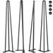 Symple Stuff Eadoin Stuff Hairpin Table Leg | 16 H x 4.3 W x 4.3 D in | Wayfair 9590325506464A4D8C78A8D559FDF86C