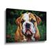 Red Barrel Studio® British Bulldog Puppy Pout by Aldridge - Graphic Art on Canvas Canvas, Cotton in Brown | 18 H x 4 W x 2 D in | Wayfair