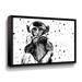 Indigo Safari Motley Monkey Freckles II by Aldridge - Graphic Art on Canvas Canvas, Cotton in Black/Green | 18 H x 4 W x 2 D in | Wayfair