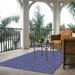 Blue 156 x 72 x 0.17 in Area Rug - Latitude Run® JZXWDT Shag Indoor/Outdoor Area Rug Polyester | 156 H x 72 W x 0.17 D in | Wayfair