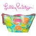 Lilly Pulitzer Bags | Lilly Pulitzer Lemons Oranges Print Makeup Zip Bag Clutch Organizer | Color: Orange | Size: Os