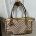 Gucci Bags | Authentic Gucci Monogram Top Zip Tote Bag | Color: Tan | Size: 16.5"X10"X4.5"