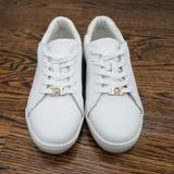 Michael Kors Shoes | Michael Kors White & Gold Sneakers Women 6 | Color: Gold/White | Size: 6