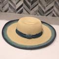 Anthropologie Accessories | Anthropologie Straw & Denim Sun Hat | Color: Blue | Size: Os