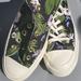Converse Shoes | Converse All Stars Floral Mid Palm | Color: Green | Size: 7