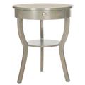 KENDRA ROUND PEDESTAL END TABLE W/ DRAWER - Safavieh AMH6620A