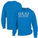Men's ComfortWash Blue Saint Louis Billikens Stack Garment Dyed Long Sleeve T-Shirt
