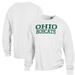 Men's ComfortWash White Ohio Bobcats Stack Garment Dyed Long Sleeve T-Shirt