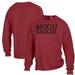 Men's ComfortWash Maroon North Carolina Central Eagles Stack Garment Dyed Long Sleeve T-Shirt