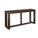 Rectangular Wooden Sofa Table with Sled Base, Espresso Brown - 33.13 H x 64 W x 16.25 L Inches