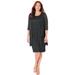 Plus Size Women's Sparkling Lace Jacket Dress by Catherines in Black (Size 16 WP)