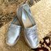 Coach Shoes | Coach Silver Leather Loafers/Moccasins | Color: Silver | Size: 8.5