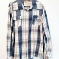 Levi's Shirts | Levi's Long Sleeve Western Shirt Vintage Button Up Plaid Cowboy Rodeo Size Xxl | Color: White | Size: Xxl