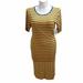 Lularoe Dresses | Lularoe 2xl Purple Striped Gold Yellow Marigold Julia Dress Nwt | Color: Gold/Purple | Size: 2x