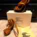 Burberry Shoes | Authentic Burberry Aviator Wedge Sandals 39 | Color: Brown/Tan | Size: 39