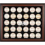 Atlanta Braves 2021 MLB World Series Champions Brown Framed Logo 30-Baseball Display Case