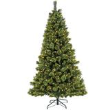 7 ft. Pre-Lit Maine Pine Tree with LED Lights - 7 ft