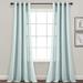 Lush Decor Faux Linen Grommet Window Curtain Panel Pair - 84" x 52"