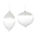 Ornament (Set of 4) 7.25"H, 9"H Glass - 7.25"H, 9"H