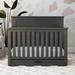 Simmons Kids Caden 6-In-1 Convertible Crib w/ Storage Wood in Gray | 46.5 H x 57.25 W in | Wayfair W348150-084