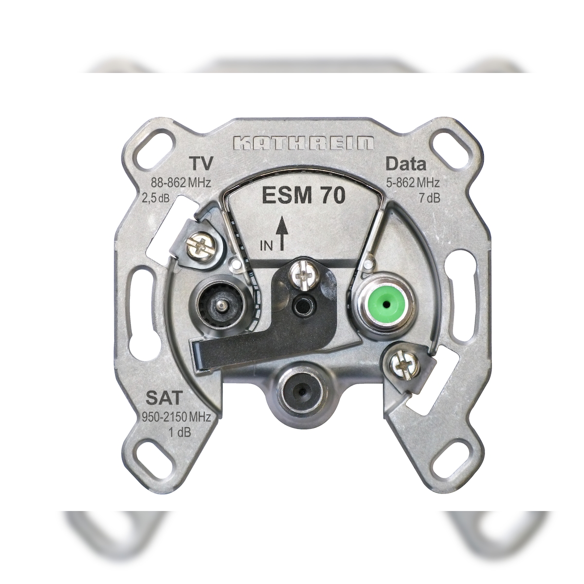 Kathrein ESM 70 Steckdose TV + Radio Metallisch Image