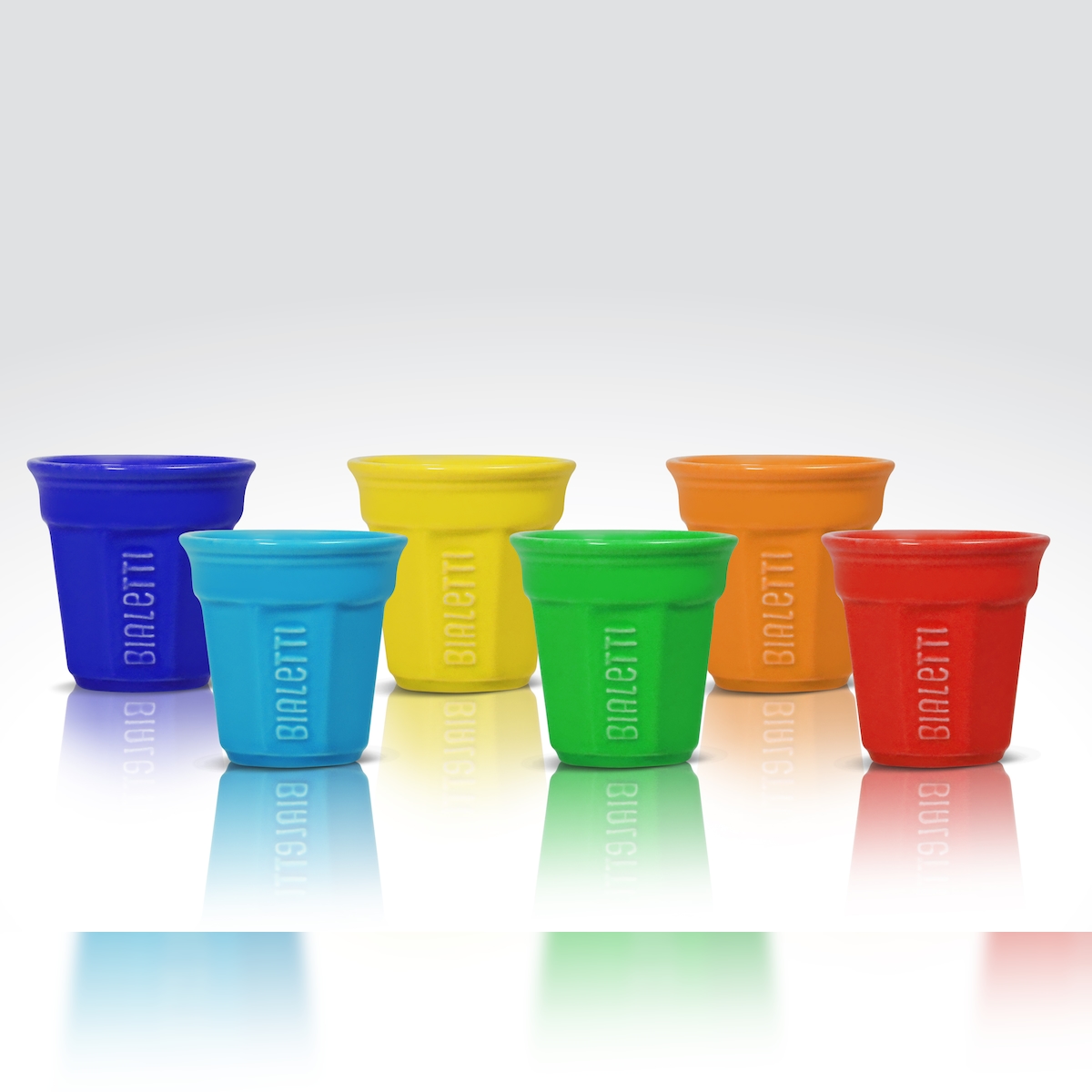 Bialetti Espressotassen-Set, Porzellan, 90 ml, multicolor, 6-tlg. Image