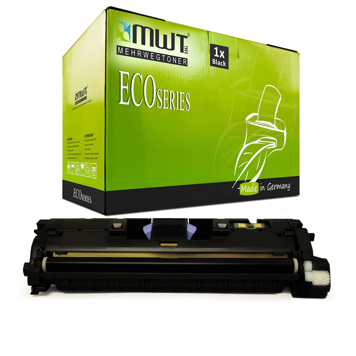 1 Mehrwegtoner kompatible Lasertoner ersetzt HP Q3960A 122A Schwarz Image