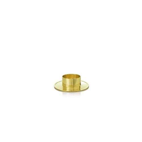 Kerzenhalter Messing Gold poliert für Ø 70 mm Kerzen, Taufkerzen, Hochzeitkerzen, Anlasskerzen