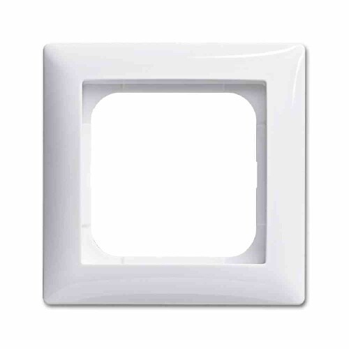 Busch-Jaeger BUSCH-BALANCE SI Rahmen, 1f, alpinweiß, glänzend, Kunststoff, geeignet für Geräteeinbaukanal, geeignet für Unterputz-Installation Image