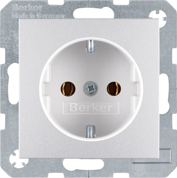 Berker Schuko-Steckd.alu matt 47431404 Image