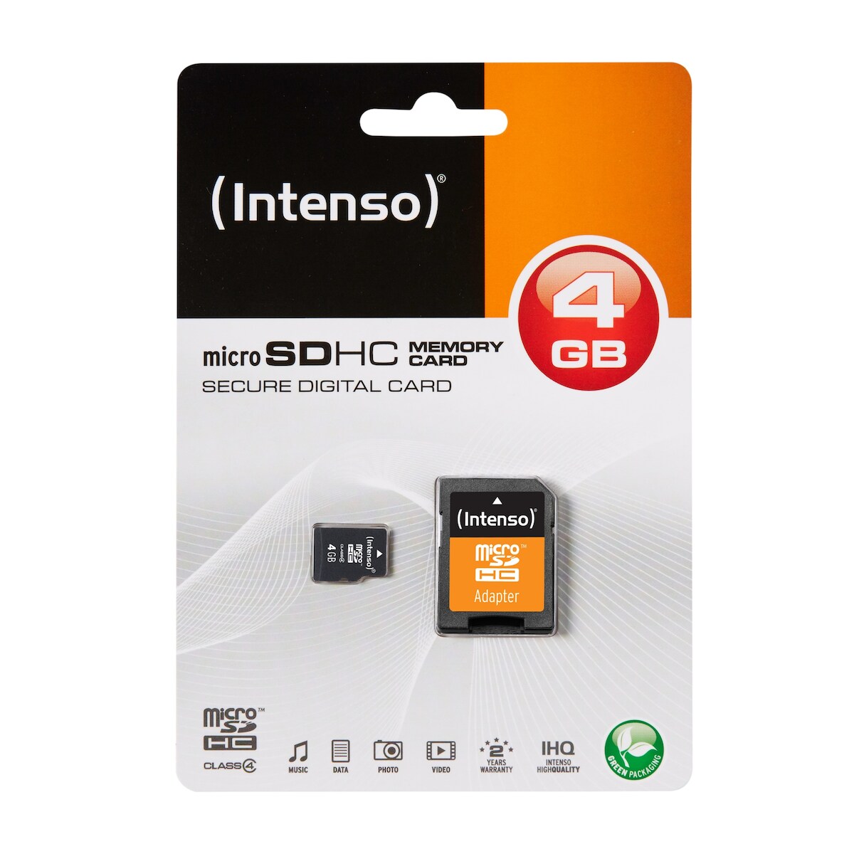 Intenso microSDHC Speicherkarte 4 GB Class 4 Image