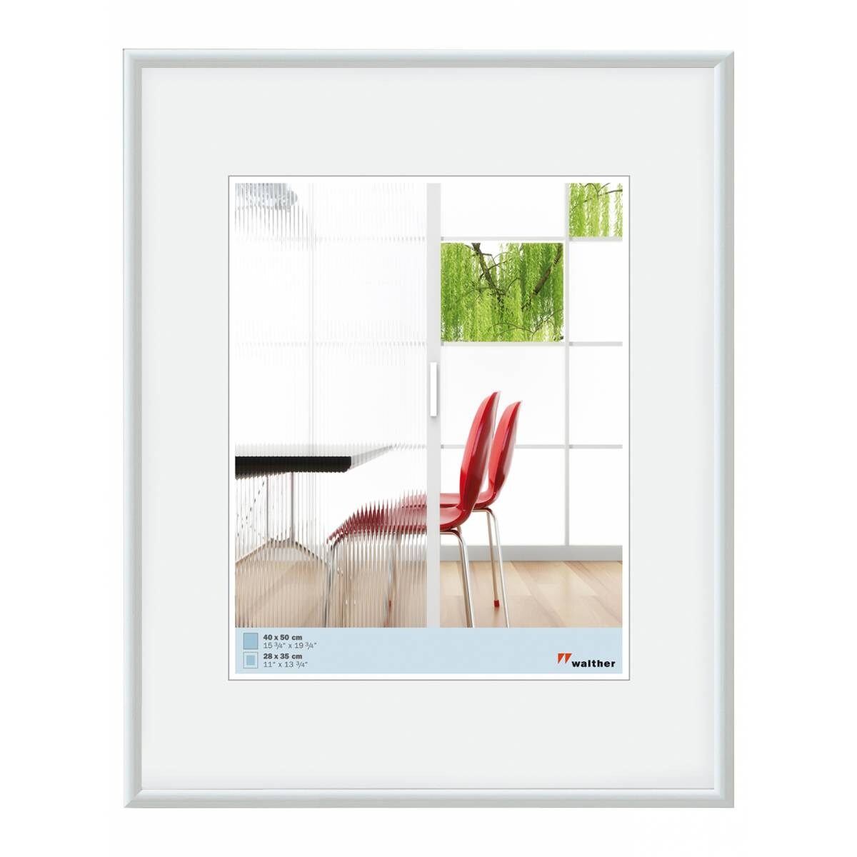 walther + design KW460H,Galeria Kst.Rahmen 040X060 WEISS Image