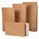 1-PACK 25x Musterfaltenbeutel mit SK-Klappe aus Kraftpapier 120 g/m2 260x70x410 + 50 mm