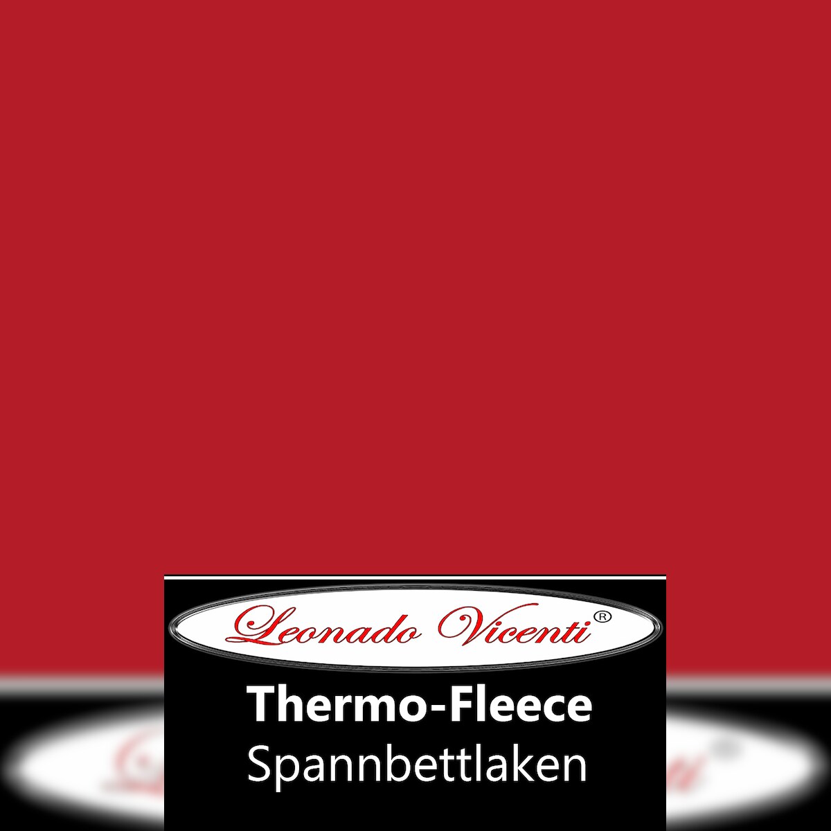 Fleece Winter Spannbettlaken 180x200-200x200 cm Rot Wärme flauschig Image