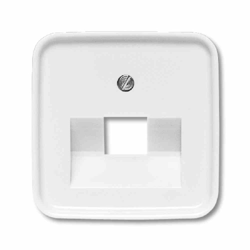 Busch-Jaeger REFLEX SI Zentralplatte, UAE/IAE, alpinweiß, glänzend, Befestigung mit Schraube, ohne Beschriftungsfeld Image