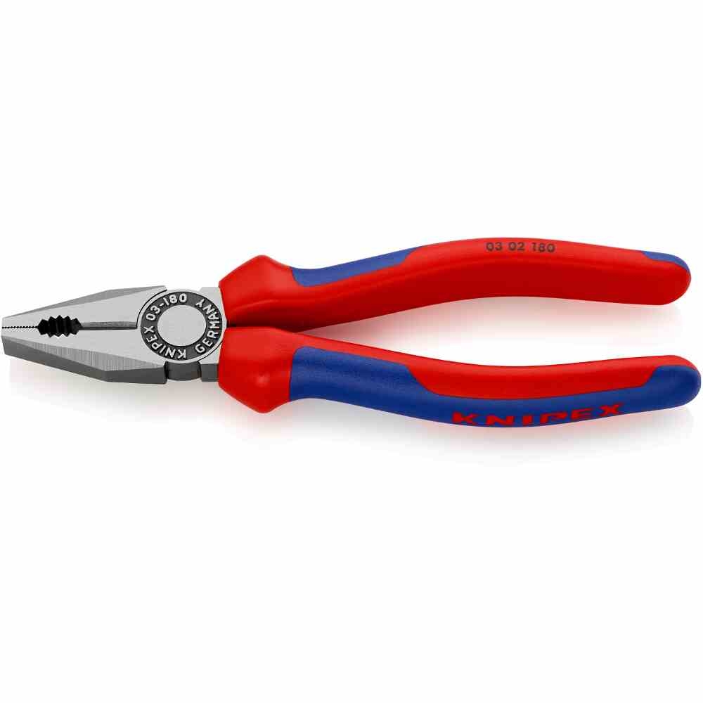 KNIPEX Kombizange, 180mm, Vorstehende Schneide, isoliert, 2-Komponenten Image