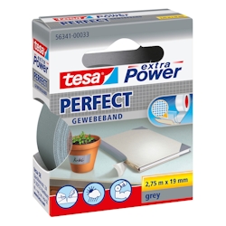 tesa Gewebeklebeband extra Power Grau Image