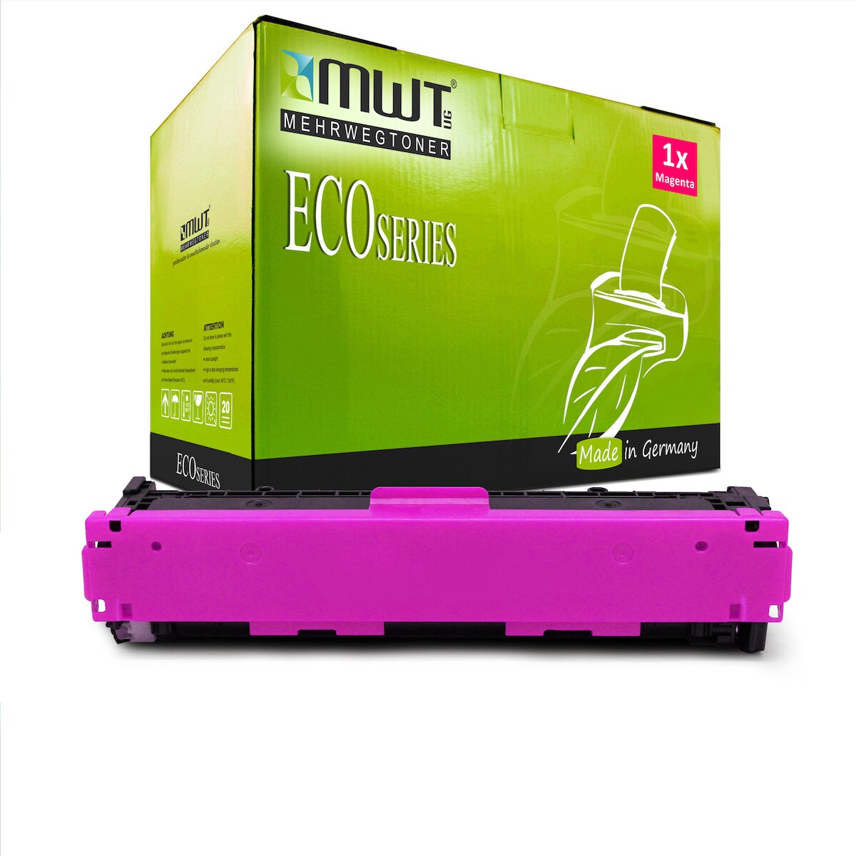 1 Mehrwegtoner kompatible Lasertoner ersetzt Canon 045H M 1244 C 002 Magenta Image