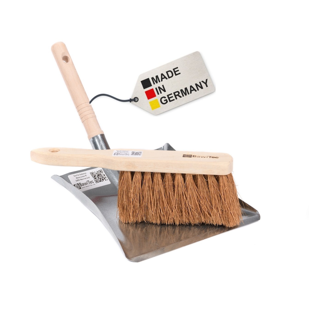 Kehrgarnitur Kehrblech-Set und Handfeger Kehrschaufel Handbesen Kehrset Set Image