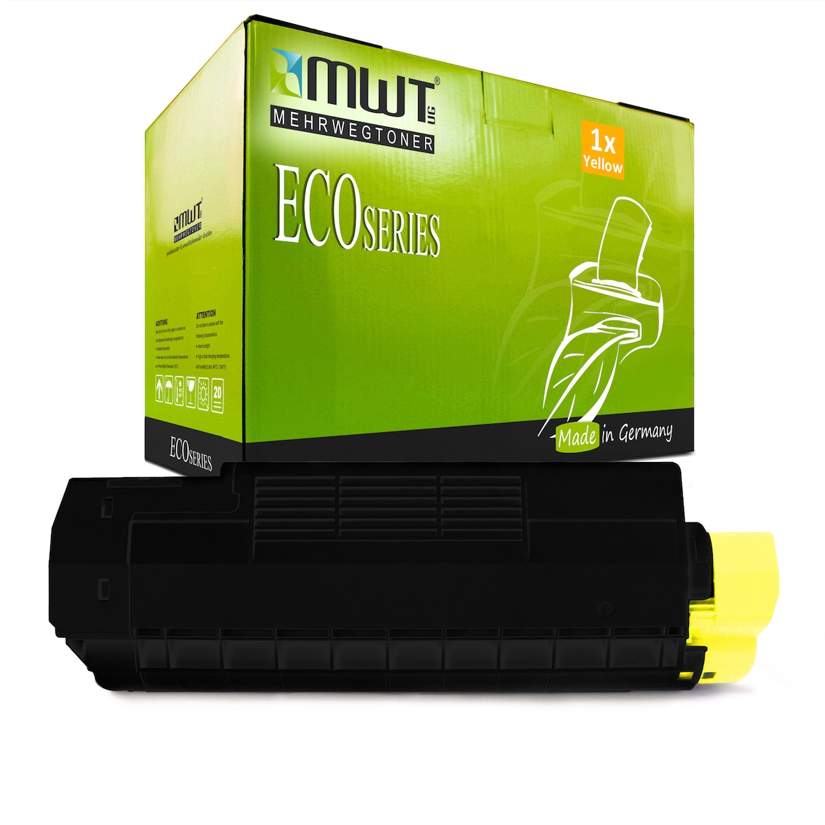 1 Mehrwegtoner kompatible Lasertoner ersetzt Olivetti XB0458 Yellow Image