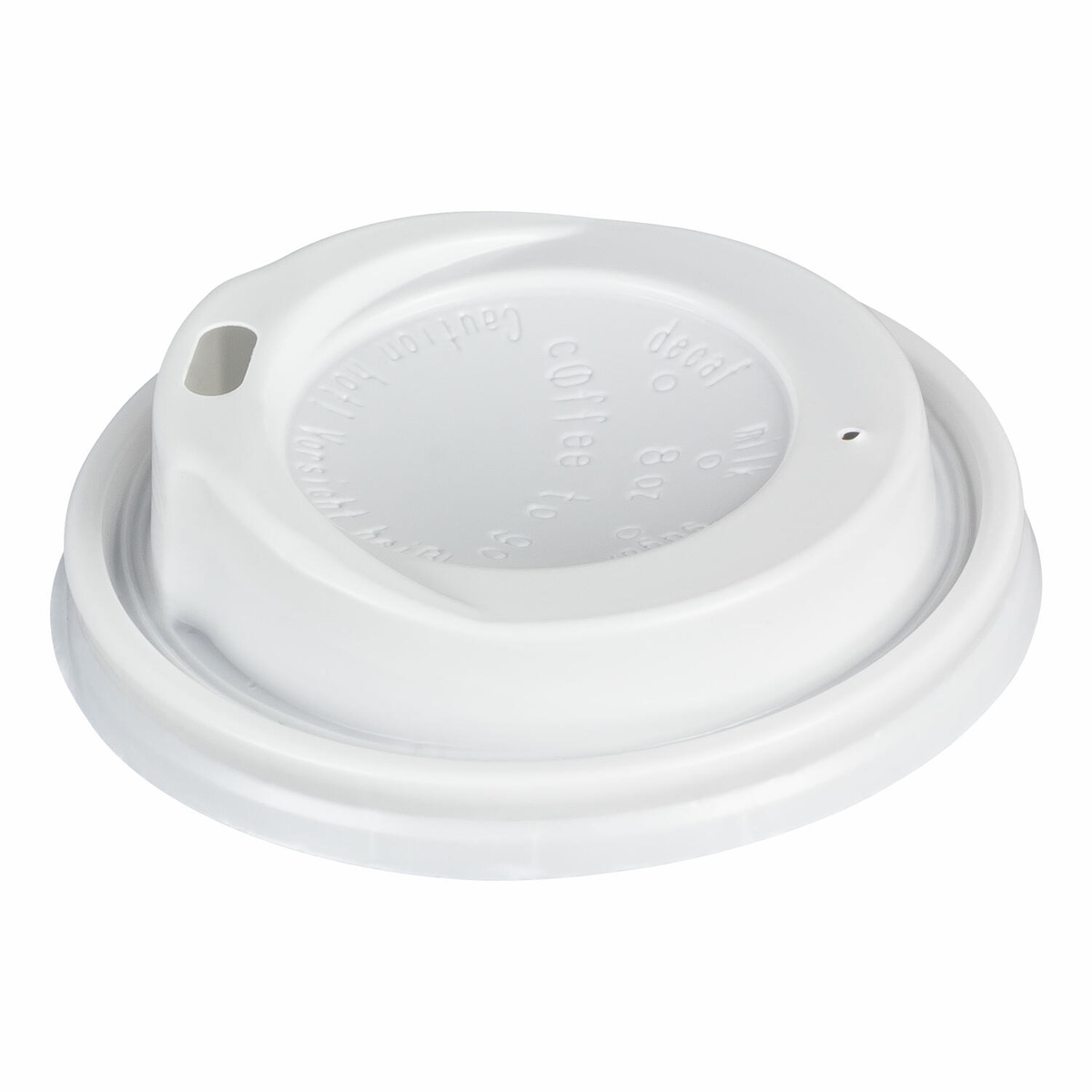 VEPATIM 200x Domdeckel passend für Pappbecher - "Coffee to go" - 200ml mit 80mm O Image