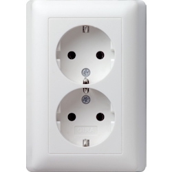 Gira Schuko-Doppelst.dose rws 078004 Image
