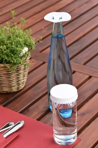 Sovie HORECA Glasabdeckungen aus hochwertigem Karton in Weiss, Ø 98 mm, 200 Stück - Trinkschutz Image