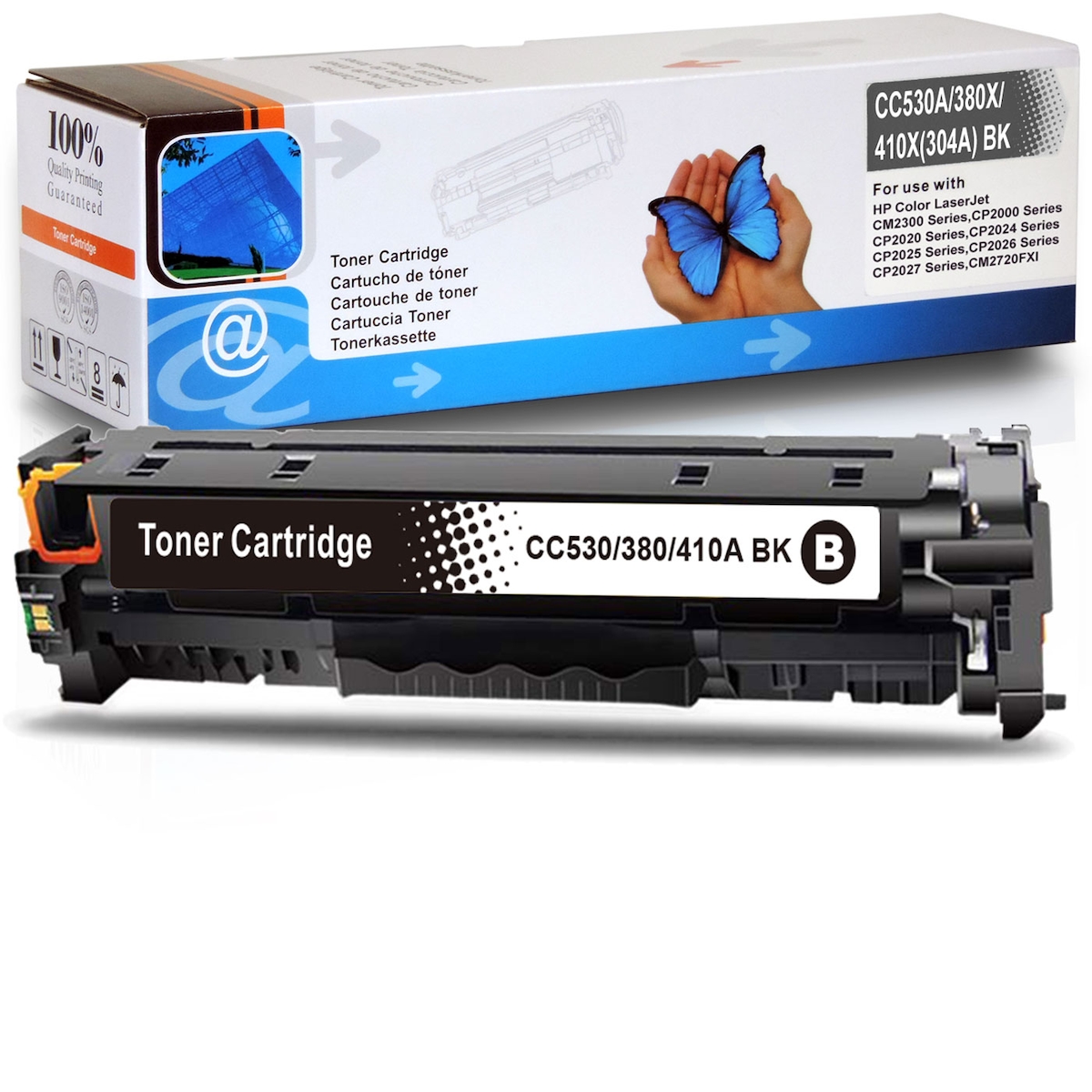 Gigao Toner für HP Color LaserJet CP2027 Tonerkassette Schwarz 4.400 Seiten kompatibel HP-304A, CC530A Image