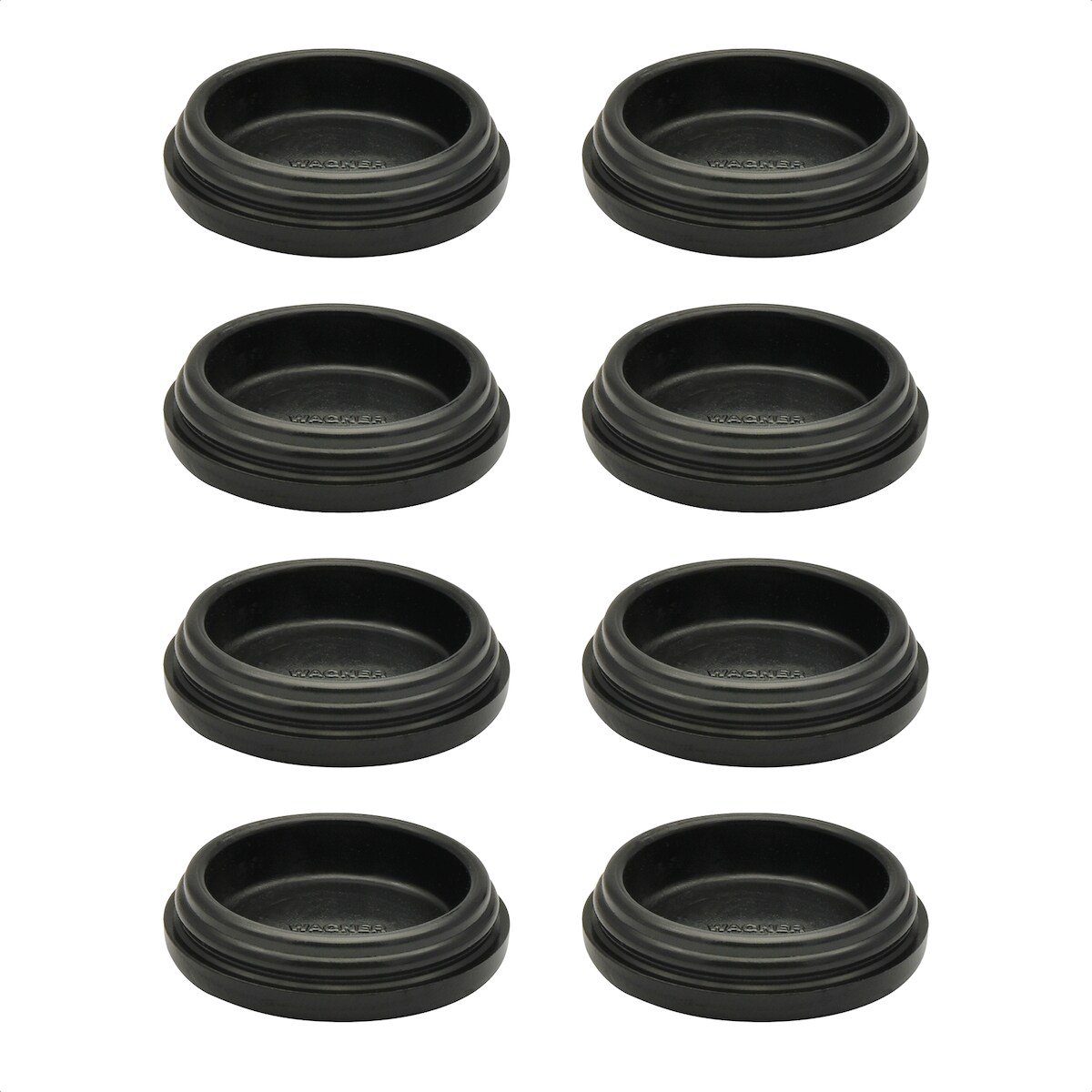 WAGNER QuickClick® Kunststoffgleiter robust BLACK - 8er-Set Ersatzgleiter Ø 25 mm - für Basis Ø 25 mm, DE Ware- 15822200 Image