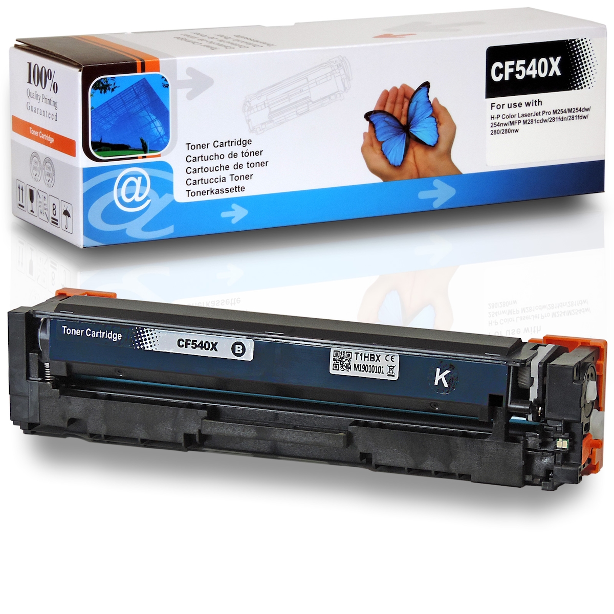 D&C Toner für HP Color LaserJet Pro MFP M280 Series Tonerkassette Schwarz 2.800 Seiten kompatibel HP Color LaserJet Pro MFP M 280 Series Drucker 203X, Image