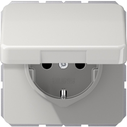 Jung SCHUKO-Steckdose CD 1520 BFKL LG CD1520BFKLLG Image