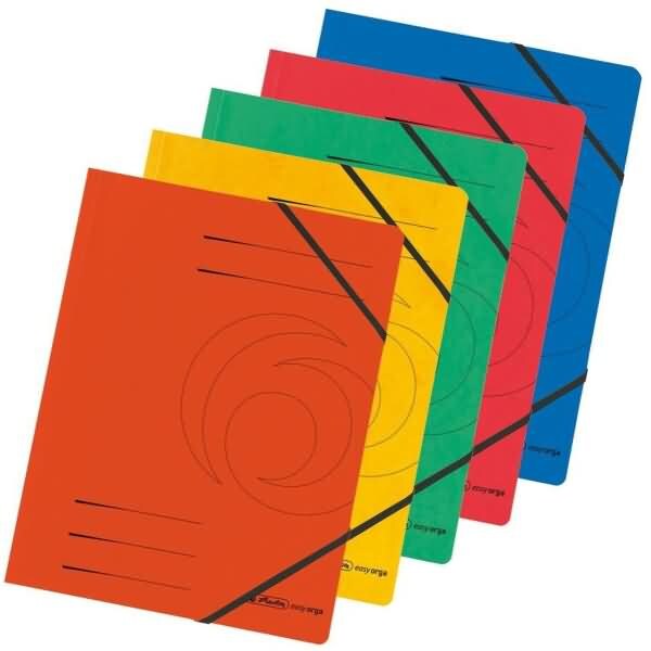 herlitz Eckspanner Karton A4 Farbig sortiert VE=5 Stück Image