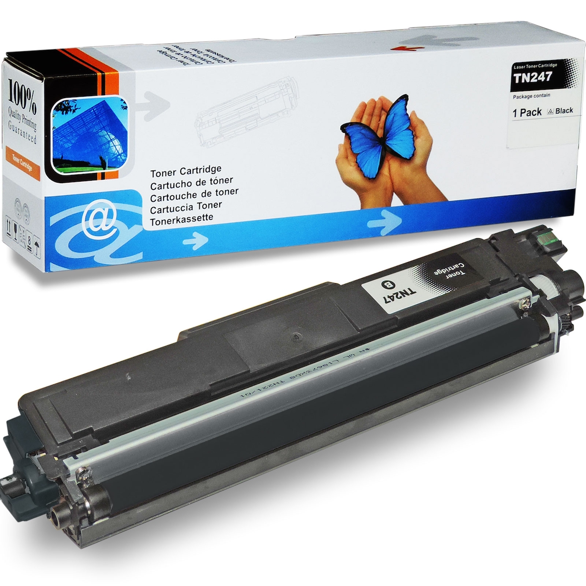 Kompatibel Brother TN-243 BK Schwarz Black D&C Toner Patrone für 3.000 Seiten ersetzt TN-243BK Image