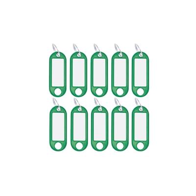 Wedo Schlüsselanhänger aus Kunststoff mit Ring Grün 10 Anhänger